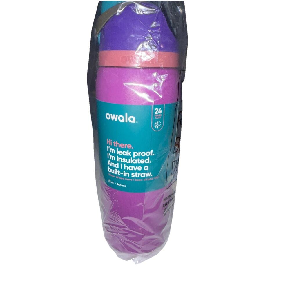 Owala FreeSip Stainless Steel Water Bottle / 32oz / Color: Fuscia NEW - Picture 9 of 9